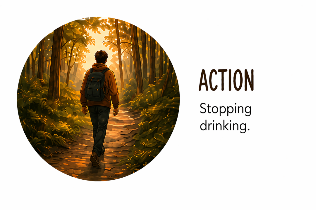 When you stop drinking (Action)