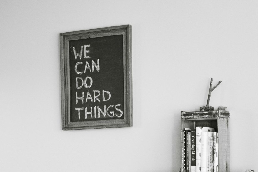 it's hard image blackboard