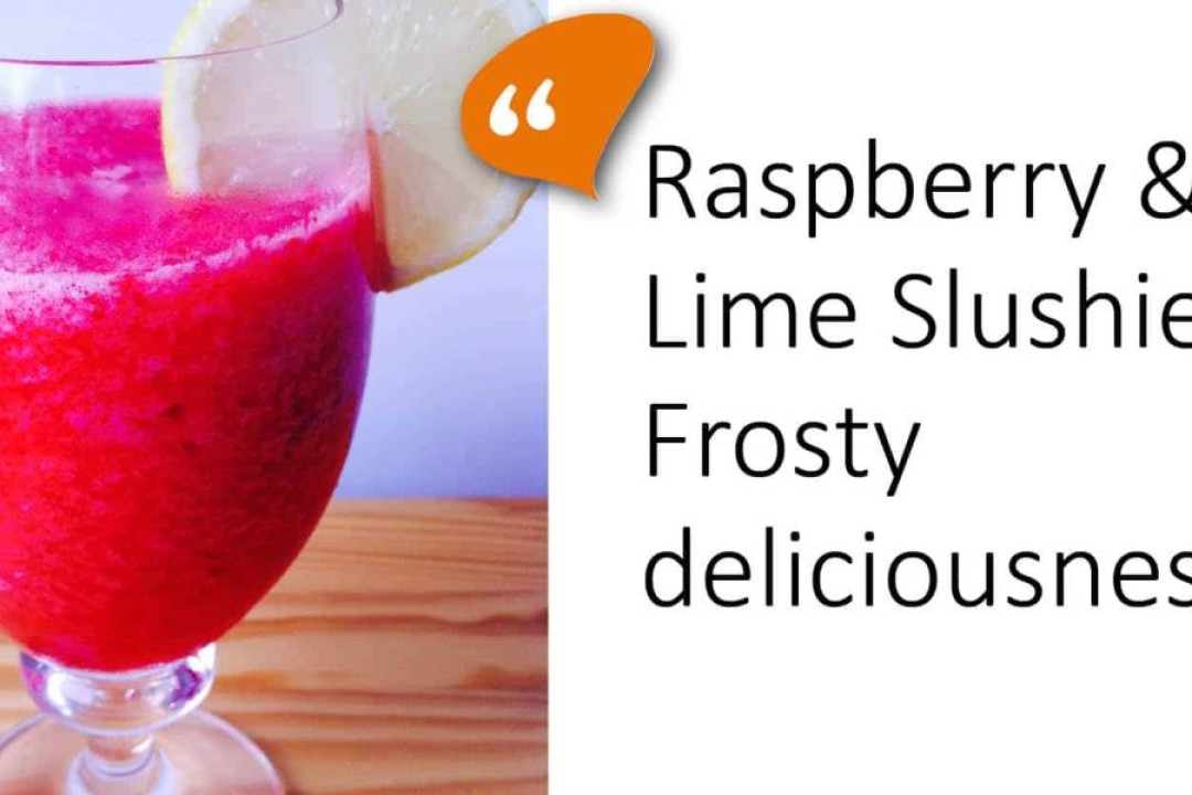 Raspberry & Lime Slushie