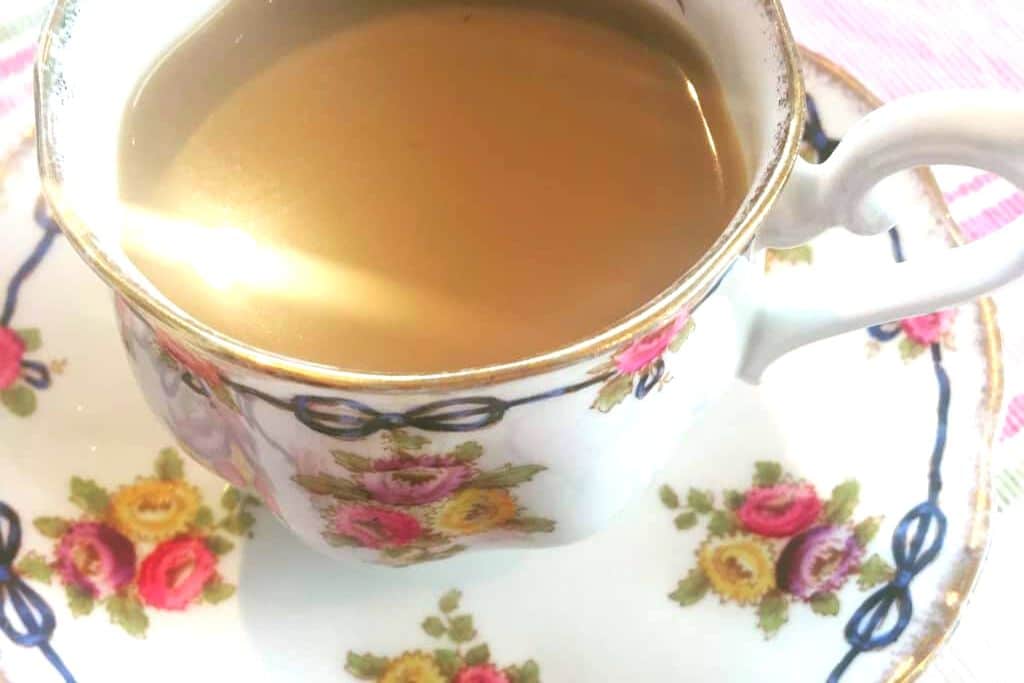 chai in cute tea cup