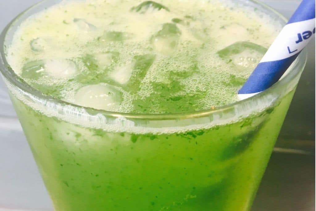 frosty green drink