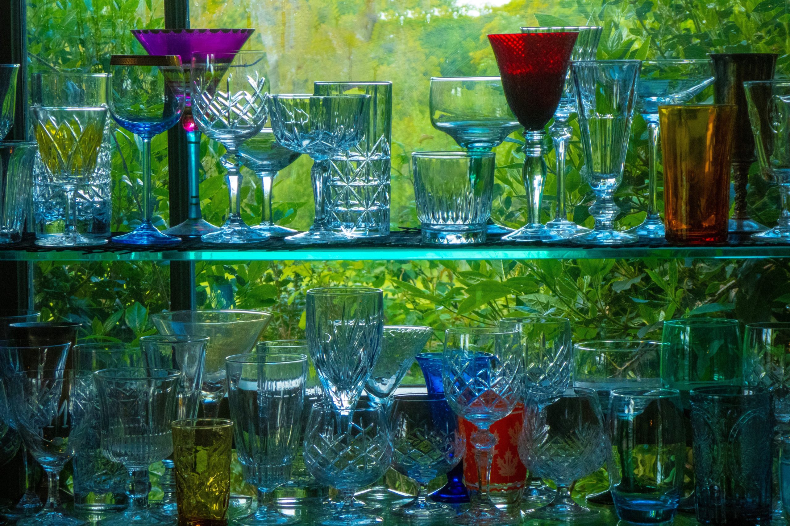multitude of different glasses