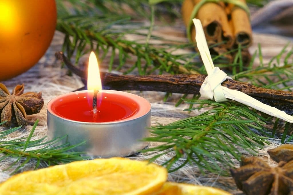 festive candle